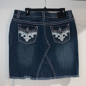 Women’s C3 blue Jean skirt size XL